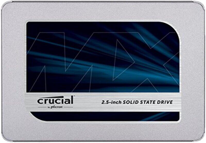 

Crucial 1TB MX500 3D NAND SATA, 2.5 inch 7mm with 9.5mm Adapter Internal SSD, CT1000MX500SSD1, Blue/Grey