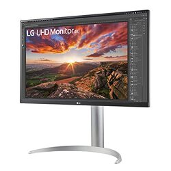 LG 27 inch UHD IPS LCD Monitor, 27UP650-W, Silver