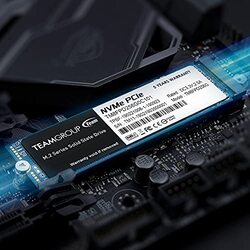 TeamGroup 512GB MP33 PRO SLC Cache 3D NAND TLC NVMe 1.3 PCIe Gen3x4 M.2 2280 Internal SSD, TM8FPD512G0C101, Multicolour