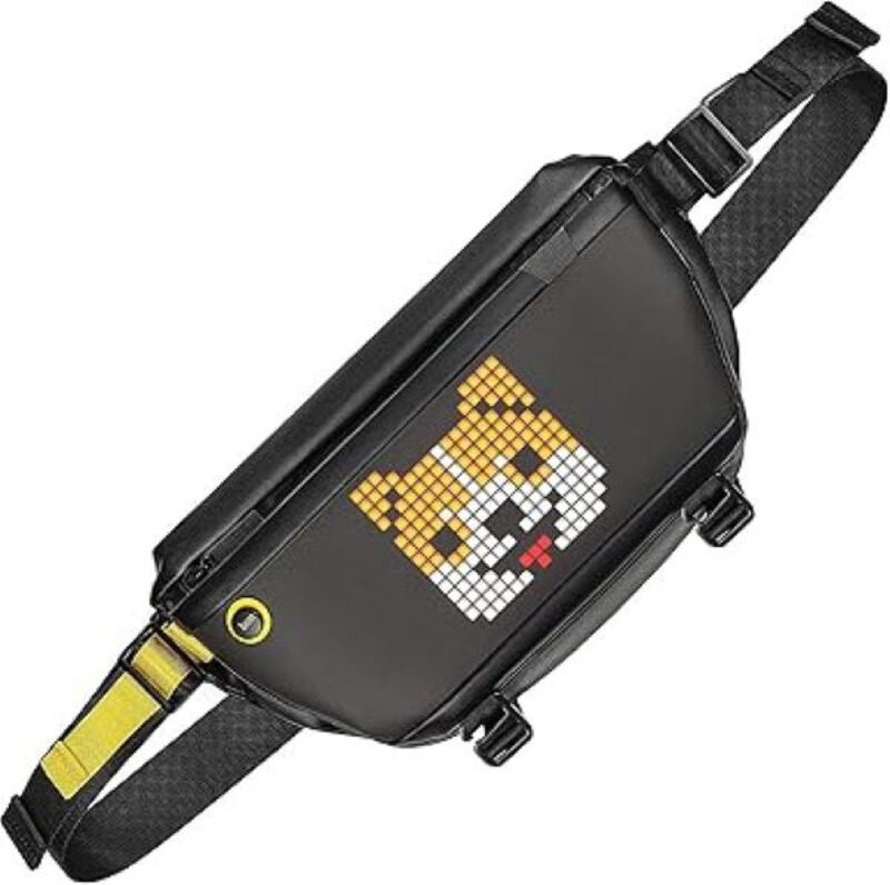 

Divoom Pixoo Polyester Slingbag Shoulder Bag with LED Display Unisex, Black