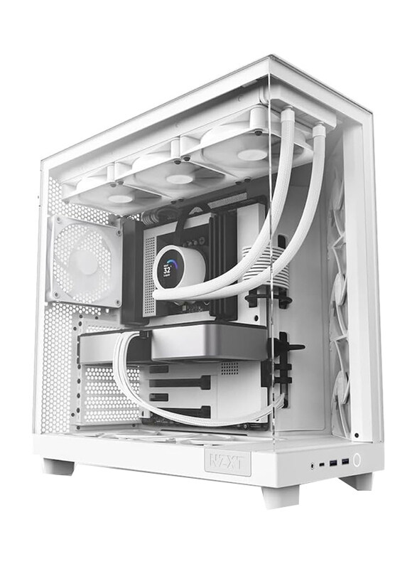 

NZXT H6 Flow Mid Tower Case, White