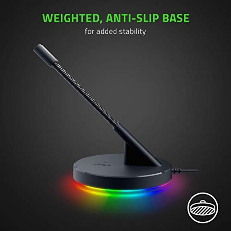Razer Mouse Bungee V3 Chroma Mouse Cable Bungee with Chroma Rgb Under glow Lighting, Black