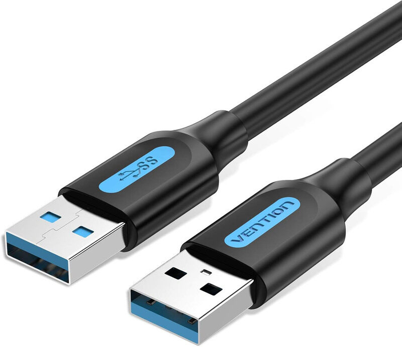 

Vention 1-Meters USB 3.0 5Gbps Fast Data Transfer Cable, USB Type A to USB Type A for Printer/USB Keyboard/Flash Drive/Hard Drive/Mouse, Black