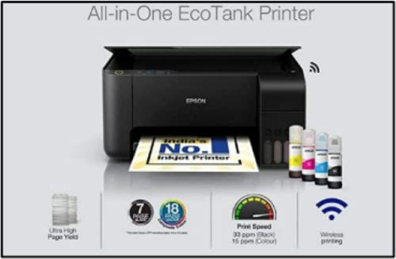 Epson EcoTank L3250 All-in-One Printer, Black