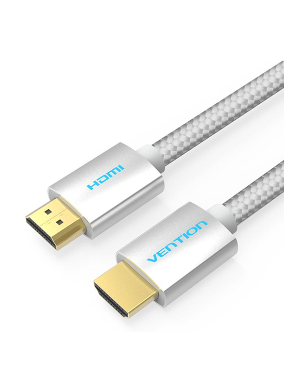 

Vention 1-Meters 4K HDMI Braided Cable, Ultra High Speed Male HDMI to Male HDMI 2.0 Cable for Apple TV/Xbox, White