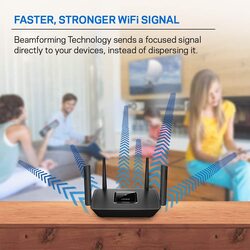 Linksys MR8300 AC2200 Tri-Band MU-MIMO Mesh WiFi Router, Black