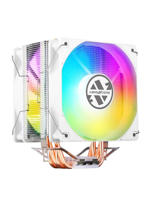 

Abkoncore Coolstorm T406W Spectrum Dual Cooling Fan, White
