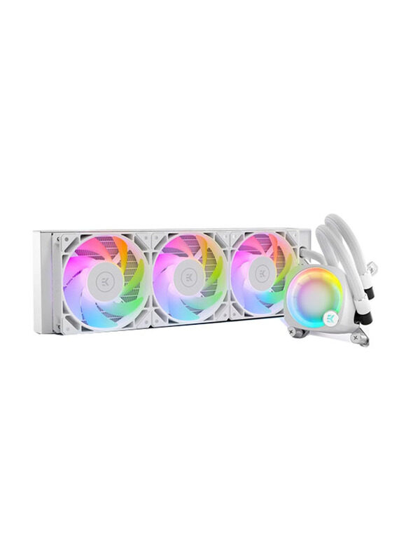 

EKWB EK Nucleus AIO CR360 Lux D-RGB All-in-One Liquid CPU Cooler with EK FPT Fans, White