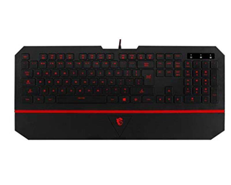 MSI USB Wired English Keyboard, DS4100, Black