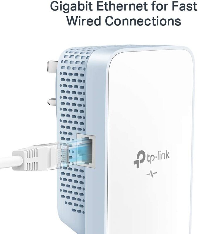 TP-Link TL-WPA7517 KIT AV1000 Gigabit Powerline AC Wi-Fi Extender, White