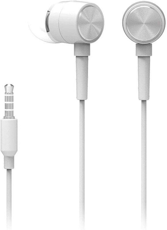 

HP Wired In-Ear Earphone with Volume Adjustment & Microphone, White