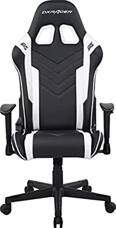 

DX Racer Dxracer P Series Gaming Chair with Ergonomic Headrest and Lumbar Support, Black/White