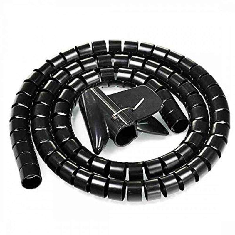 

Unbranded Cable Zipper Cord Organizer for Wire Management, Black