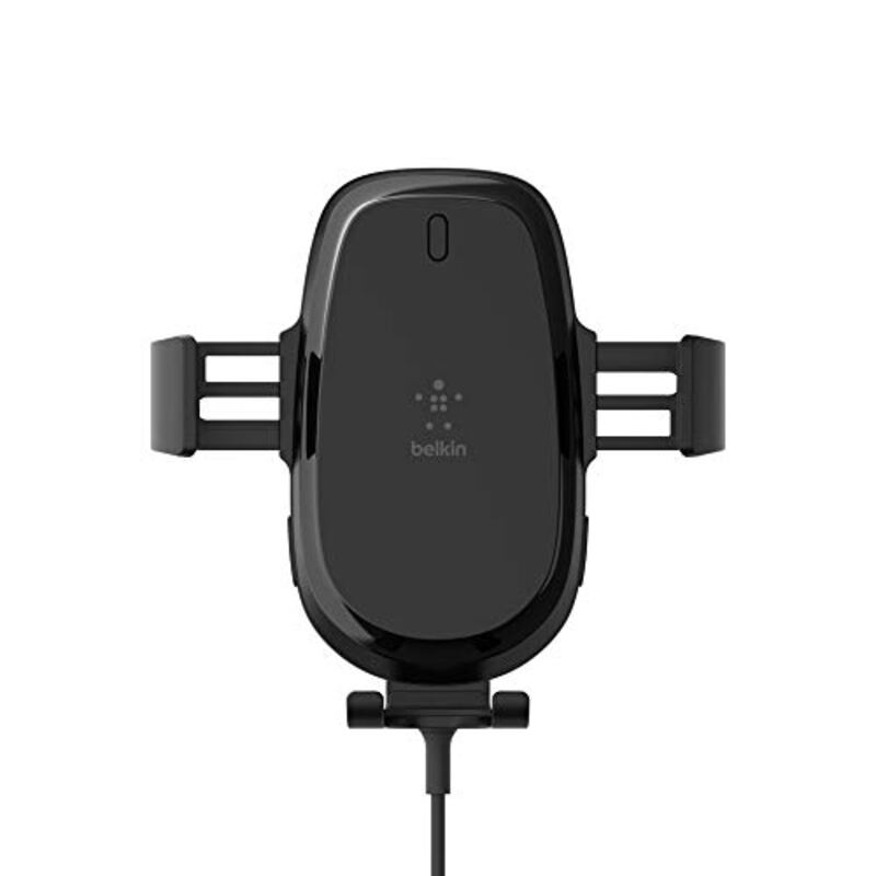 Belkin Boost Charge Wireless Car Charger With Vent Mount, 10W, Black, Black