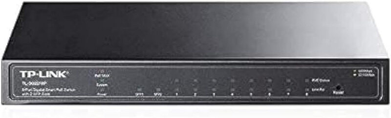

TP-Link 2 SSP Smart 8 Gigabit Switch, TL-SG2210P, Black