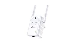 TP-Link 300mbps WiFi Range Extender with AC Passthrough 2 Fixed External Antennas, Tl-wa860re, White