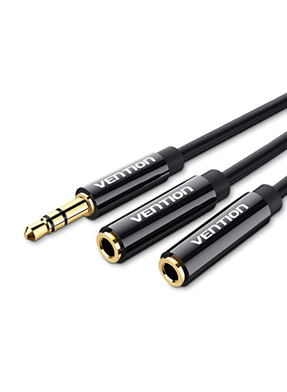 

Vention Headphone Splitter Cable, 3.5mm Jack Male to Dual 3.5 mm Jack Female Audio Y Splitter Cable for Phones/Headphones/Speakers/Tablets/PCs/MP3 Pla