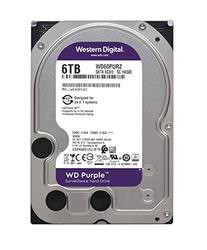 Western Digital 6TB 3.5 Inch Purple Surveillance Hard Disk Drive with Intellipower SATA 6gb/s 64 MB Cache 5400 RPM FFP Option, Multicolour