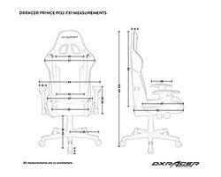 Dxracer Prince P132 Gaming Chair, Black/Red