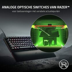 Razer Huntsman V2 Analog Wired Gaming Keyboard, Classic Black