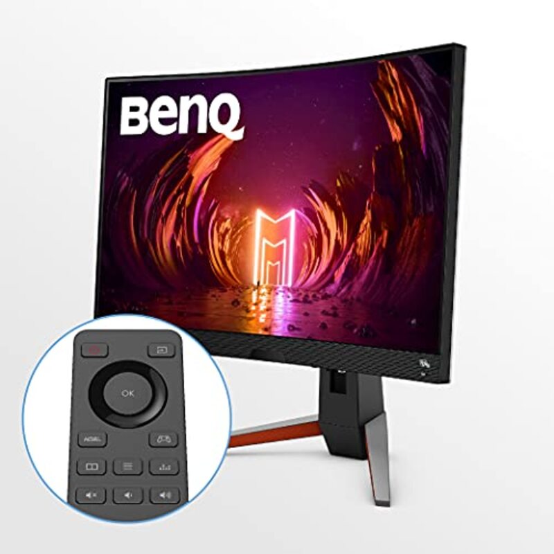 BenQ 27-inch Mobiuz 2K QHD HDRI 1000R Curved Gaming Monitor, 165Hz, EX2710R, Grey