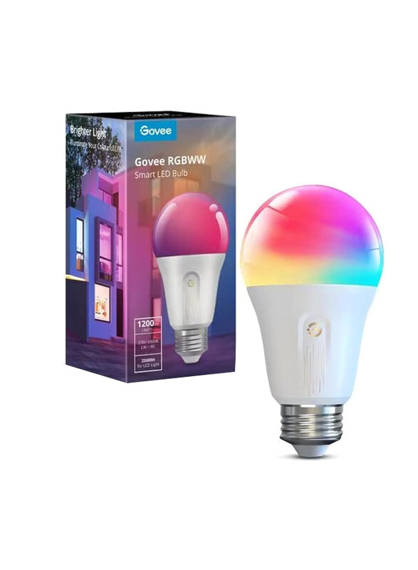 

Govee Smart E27 Color Light Bulb, Multicolour