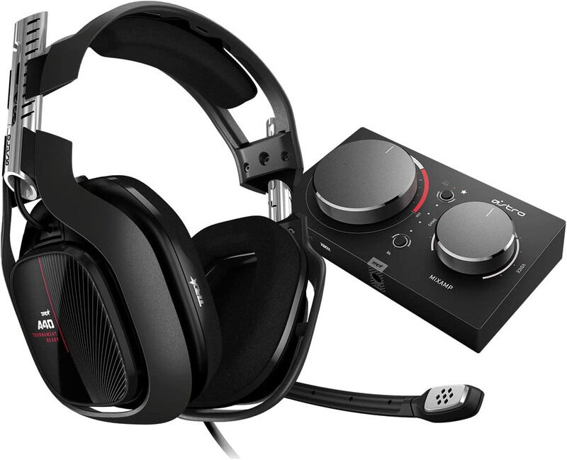 

Astro Gaming A40 TR Wired Headset + Mix Amp Pro TR for Xbox Series X/S, One, PC, Mac, Black/Red