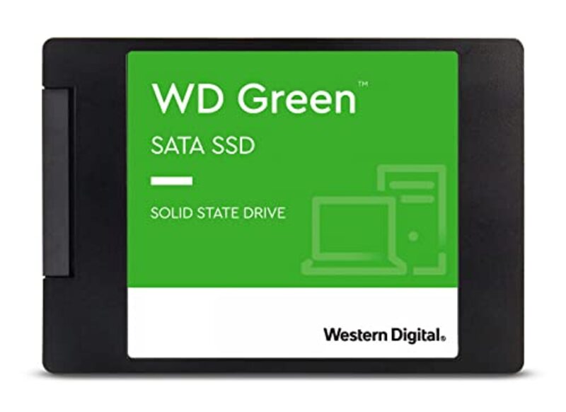 Western Digital 480GB Green Internal PC SSD - SATA III with 6gb/s, 2.5"/7mm, WDS480G2G0A, Green