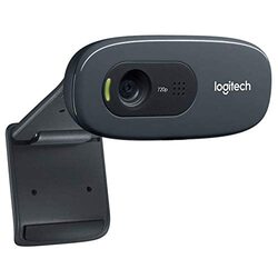 Logitech C270 1280 x 720 Resolution Webcam for PC & Mac, Black