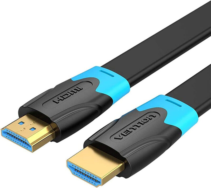 

Vention 1-Meter Flat 4K HDMI Cable, HDMI to HDMI for Apple TV/Xbox, VAA-B02, Black