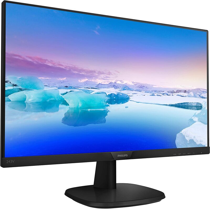 Philips 24 Inch Full HD Frameless Monitor, 243V7QJAB, Black