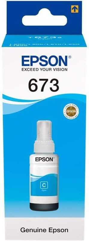 

Epson T6732 Ecotank Cyan Ink Bottle, 70ml