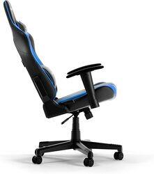 DXRacer Prince Series P132 Gaming Chair, 1D Armrests with Soft Surface, Black / Blue