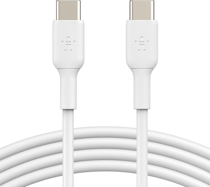 

Belkin 2-Meters BoostCharge Cable, USB Type-C to USB Type-C Fast Charger Cable for iPhone 16/15/Samsung Galaxy S24/S23/Pixel/iPad/MacBook/Nintendo Swi