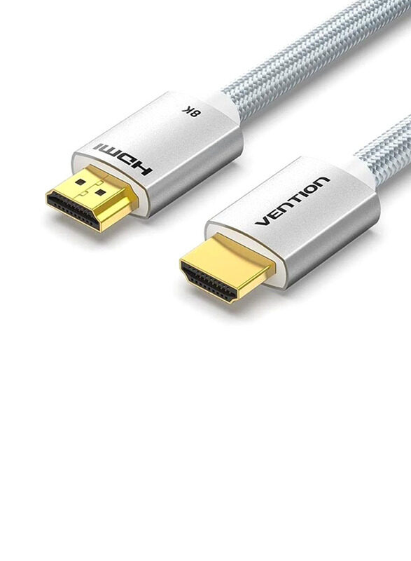 

Vention 1.5-Meter 8K HDMI Cable, HDMI to HDMI for Display Devices, Silver