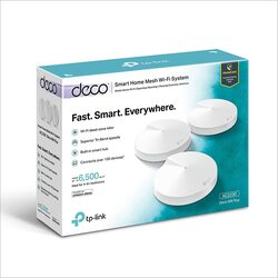 TP-Link Deco M9 Plus AC 2200 Smart Home Mesh Wi-Fi System, Pack of 3 Units, White