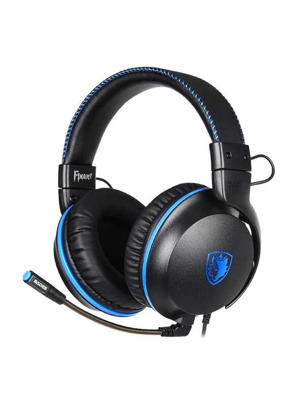 

N/a Sades SA-717 Multiplatform Wired Gaming Headset for PC, Black
