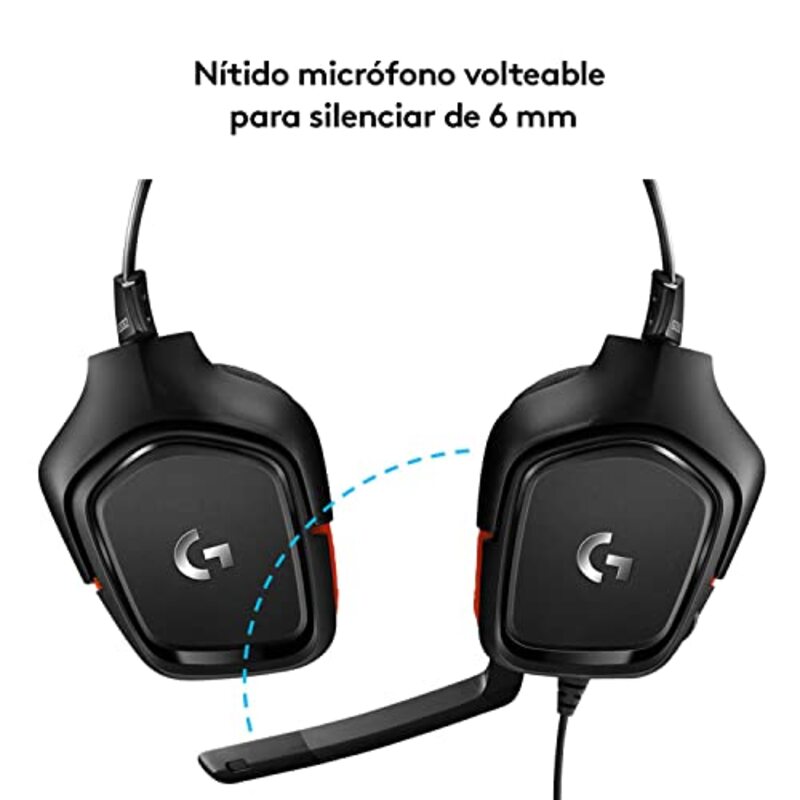 Logitech G332 Wired Gaming Headset, Black