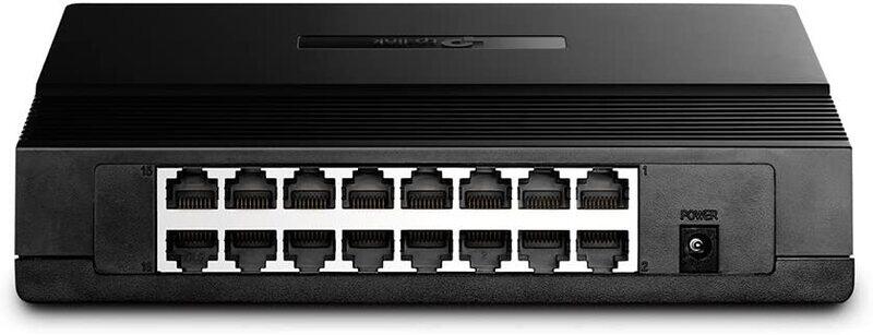 

TP-Link 16 Port 10/100mbps Fast Ethernet Switch, Desktop/Wall-Mounting, Plastic Case Ethernet Splitter, Unshielded Network Switch, Plug & Play, Fanles