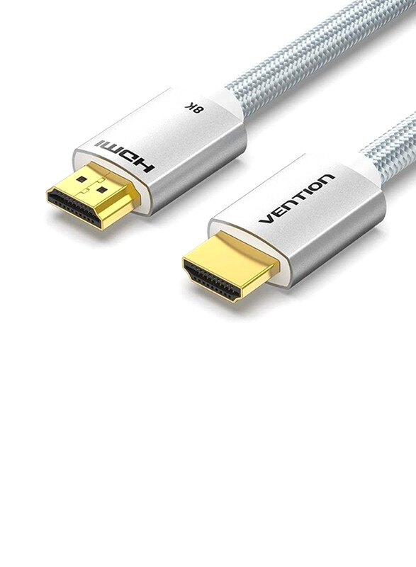 

Vention 1-Meters 8K HDMI Cable, Ultra High Speed 48Gbps HDMI 2.1 to HDMI Cable for PS5/PS4/PS3, White