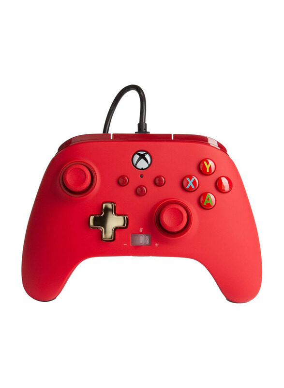 

Xbox PowerA Enhanced Wired Controller, Bold Red