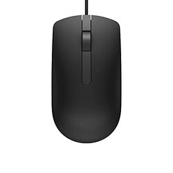 Dell MS116 Wired Optical Computers Mouse, Black