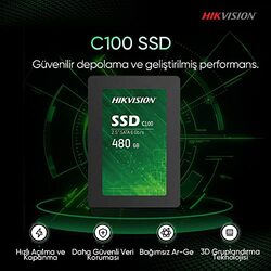 Hikvision 480GB Internal/s SSD, HS-SSD-C100/480G, Multicolour