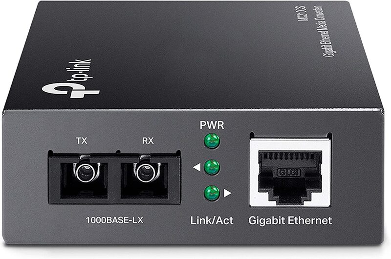 TP-Link Gigabit SFP to RJ45 Fiber Media Converter, MC210CS, Grey