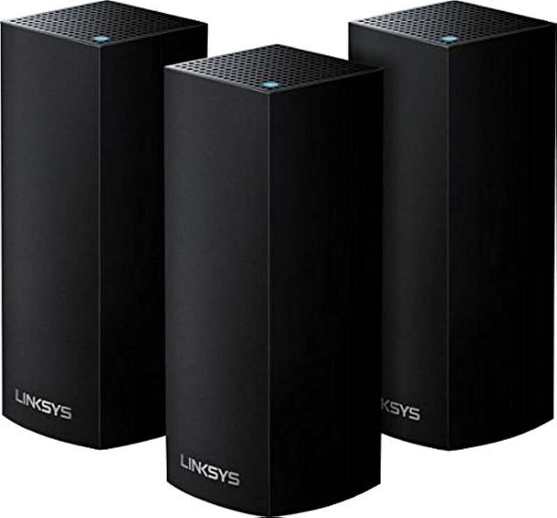 Linksys WHW0303B-ME AC6600 Whole-Home Mesh Wi-Fi System, Pack of 3, Black