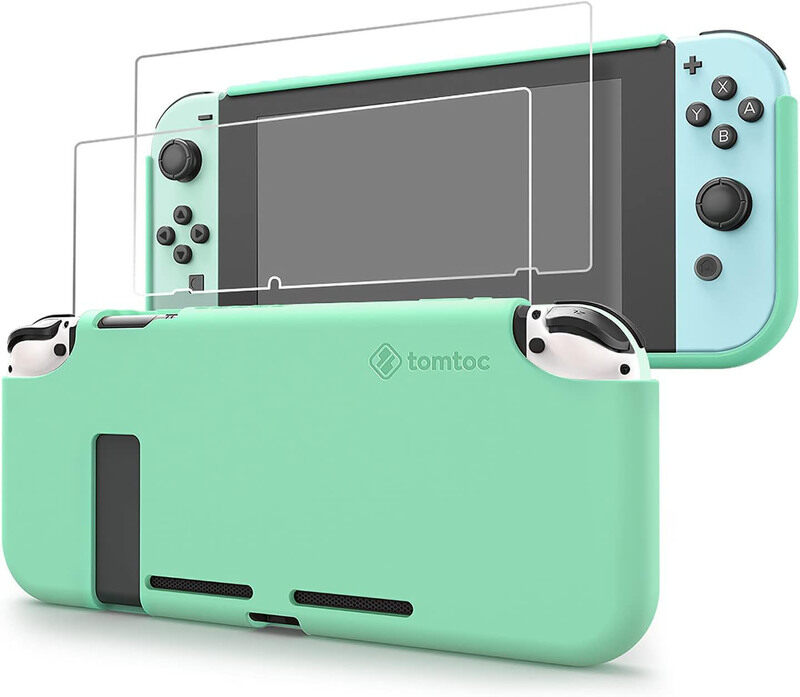 

Tomtoc Nintendo Switch Liquid Silicone Case, Turquoise