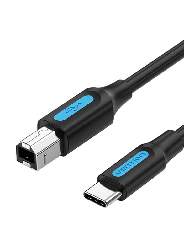 

Vention 1.5-Meter Printer Cable, USB Type-C to B Printer, Printer, Black