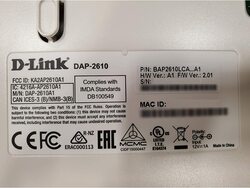 D-Link DAP-2610 Nuclias Connect AC1300 Wave 2 Dual-Band PoE Access Point, White