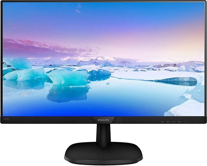 Philips 24 Inch Full HD Frameless Monitor, 243V7QJAB, Black