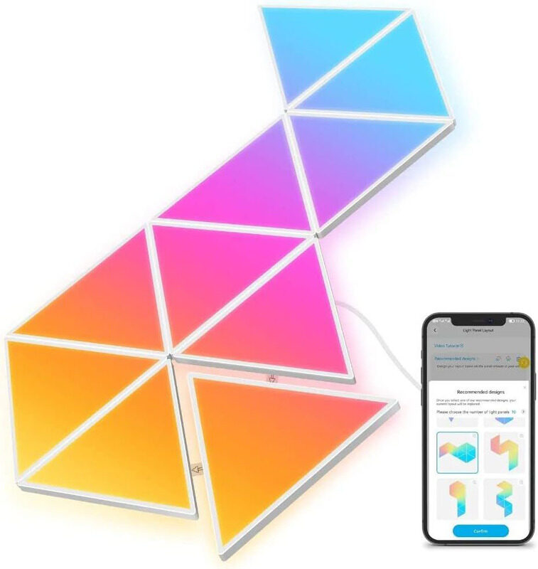 

Generic Triangle Glade Light Panels, Multicolour